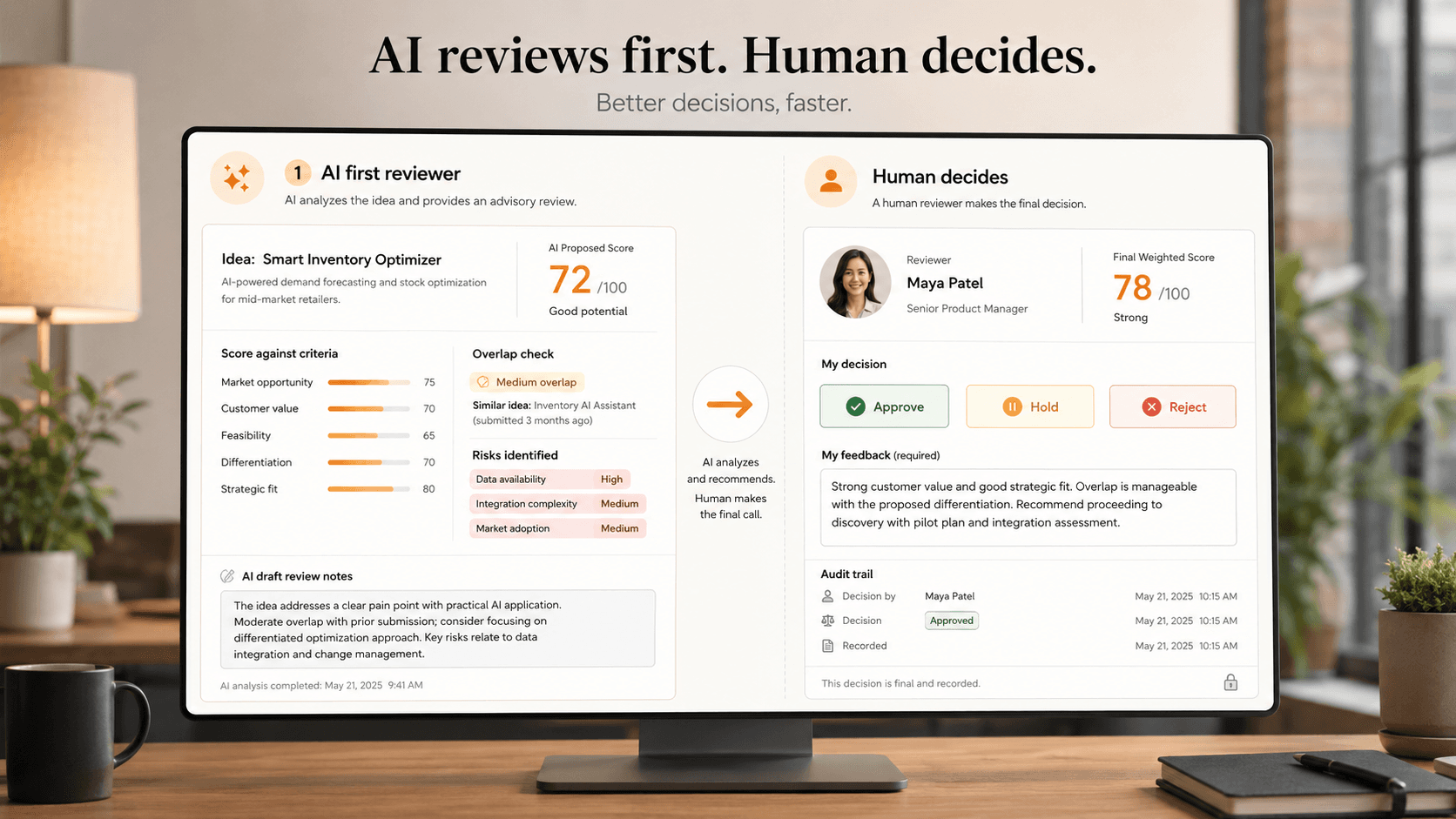 AI as first reviewer: why the human still decides